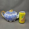 Tiffany & Co. Copelands China Auld Lang Syne Blue Willow Porcelain Teapot