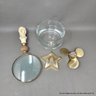 Desk Decor Including Maritime Paper Weights & Magnifying Glass