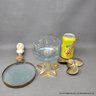 Desk Decor Including Maritime Paper Weights & Magnifying Glass