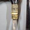 Wood Sword Cane With Fish Handle