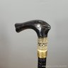 Wood Sword Cane With Fish Handle