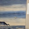 Richard Hazelton Watercolor On Paper Heceta Head 1983 Painting (Local Pick Up Or UPS Store Ship Only)