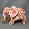 Hand Embroidered Velvet Stuffed Elephant