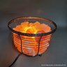 Pink Himalayan Salt Basket Lamp