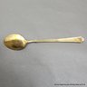 Six Sterling Silver Gold Washed Guilloche Enamel Spoons Weighs 48 Grams