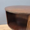 Mahogany Pedestal Drum Table With Rotating Top (Local Pick Up Only)