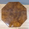 Mahogany Octagonal Side Table With Storage With Brass Banding (Local Pick Up Only)
