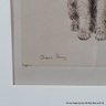 Signed Original Etching By Diana Thorne Titled Airedale