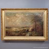 Max Hyden 1885 Oil On Canvas Landscape In Ornate Gilded Gesso Frame  (Local Pick Up Or UPS Store Ship Only)