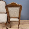 Pair Of 18th Century French Provincial Chairs Modern Upholstery (LOCAL PICK UP ONLY)