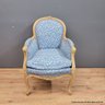 One French Provincial-Style Bergere Upholstered Chairs (LOCAL PICK UP ONLY)