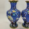 Pair Of Baluster Form Cloisonne Vases