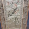 Chinese Embroidered Silk Panel In Frame