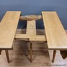 Heywood Wakefield Wishbone Maple Dining Table With 2 Leaf And Drop Leaves (LOCAL PICK UP ONLY)