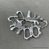 Brutalist Sterling Silver Randers Slvvarefabrik Norway Brooch Pin 12 Grams