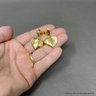 18K Yellow Gold Heart Earrings By Stella 5.46 Grams