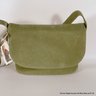 Vintage Coach Sonoma Flap Bag In Sage Leather With Original Tags Attached