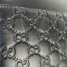 Gucci Embossed Briefcase In Black Leather With Original Dust And Shopping Bag