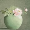 Rosalyn Gale Powell Serigraph Pencil Signed Peony In Vase (Local Pick Up Or UPS Store Ship Only)