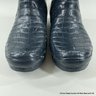 Hunter & Jimmy Choo Navy Croc Pattern Welly High Boots Size 9 New In Box