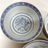 11 Blue & White Porcelain 4.5' Bowls