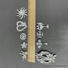 9 Piece Rhinestone And Crystal Statement Brooch Collection
