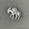 Sterling Silver Mexican Donkey Brooch