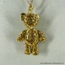 Rhinestone Studded Teddy Bear Necklace With Moveable Arms And Legs Necklace Jewelry