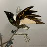 Large Michele Van Slyke '95 Signed Whimsical Metal Bird Weather Vane (Local Pick Up Or UPS Store Ship Only)