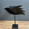 Black Iron Bird Weather Vane On Stand Possibly By Michele Van Slyke (Local Pick Up Or UPS Store Ship Only)