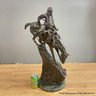 Frederic Remington Reproduction Bronze On Green Marble Plinth: The Mountain Man (Local Pick Up Or UPS Store)