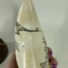Scrimshawed Sperm Whale Tooth On Custom Wood And Bronze Stand