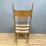 Oak Rocking Chair With Upholstered Seat (Local Pickup Only)