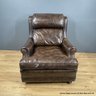 Breuner's Distressed Leather Club Chair (Local Pickup Only)