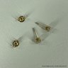 Pair Diamond Stud Earrings Set In 14K Yellow Gold