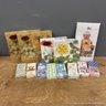 Assortment Of Paper Napkins, Small Facial Tissue Packs, And A Mary Lake-Thompson Flour Sack Kitchen Towel