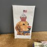Assortment Of Paper Napkins, Small Facial Tissue Packs, And A Mary Lake-Thompson Flour Sack Kitchen Towel
