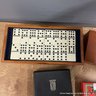 Michael Graves Designed Cribbage Board, Dominoes & Playing Cards