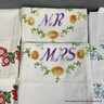 3 Pairs Of Hand Embroidered Standard Pillowcases