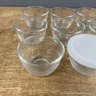 8 Glass Libbey Lidded Containers Only 6 Lids