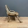 Miniature  Antler Child's Chair With Animal Hide Seat