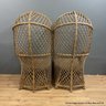 Pair Of World Market Rattan Balloon Chairs (LOCAL PICK UP ONLY)