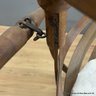 Antique Swinging Wood Baby Bassinet On Wheels (LOCAL PICK UP ONLY)