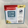 12 Rubbermaid Clear 30qt Storage Totes 16.7' X 13.3' X 11.3' Each (LOCAL PICKUP ONLY)