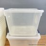 12 Rubbermaid Clear 30qt Storage Totes 16.7' X 13.3' X 11.3' Each (LOCAL PICKUP ONLY)