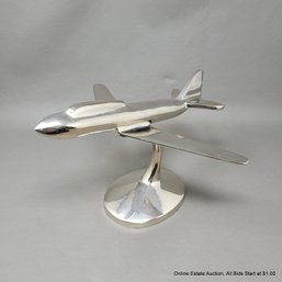 Vintage Art Deco Cast Aluminum Airplane Model