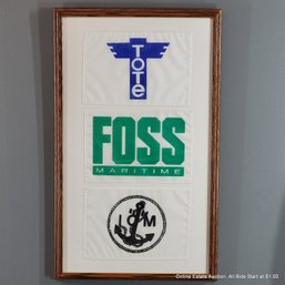 Tote Foss Maritime Flags Framed (Local Pick Up Or UPS Store Ship Only)