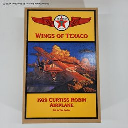 Texaco Wings Of Texaco 1929 Curtis Robin Airplane Model Plane