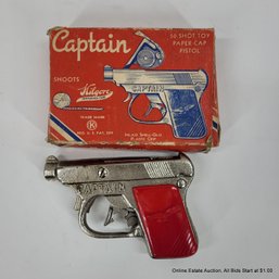 Kilgore Captain Cap Gun Pistol In Original Box