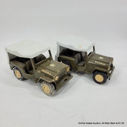 Two Vintage Tonka Jeep Willy's